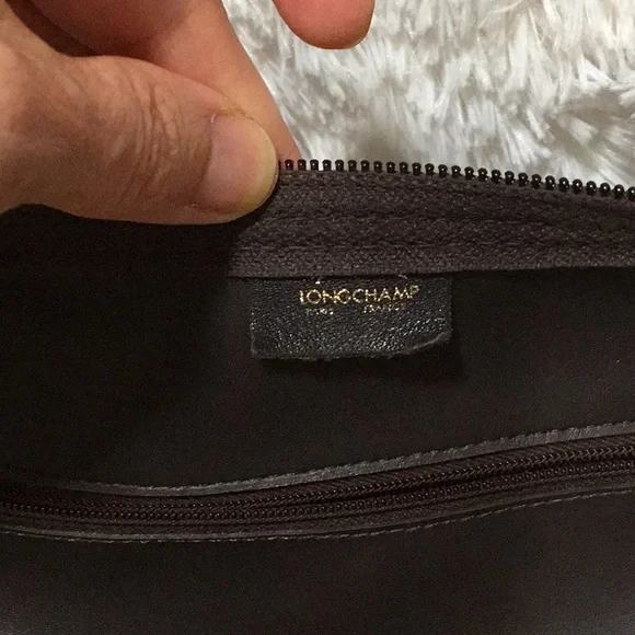 Longchamp vintage brown leather Boston bag - Picture 4 of 16